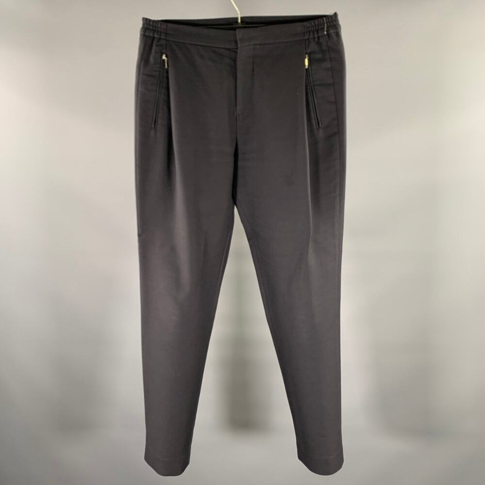 STEPHAN SCHNEIDER Size M Black Wool Cotton Pleated Casual Pants